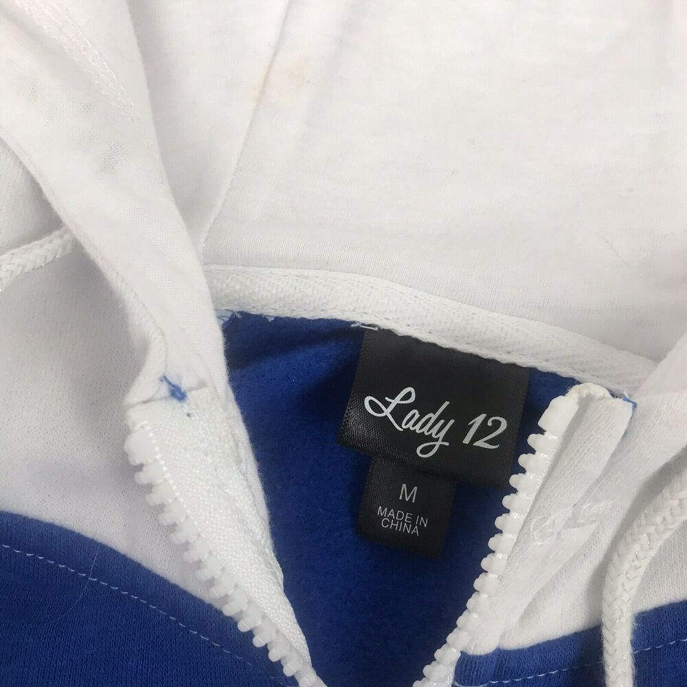seattle full zip hoodie sequin bling size med - Picture 10 of 12
